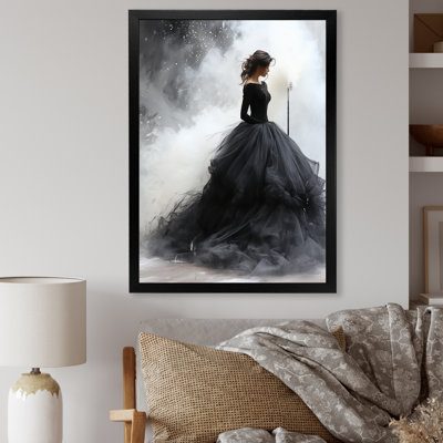 Black Modern Ballet Dance Motion - Ballet Wall Art