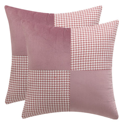  Ensemble de 2 housses de coussin en velours
