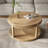 31.5" Round Solid Wood Coffee Table-1126987948