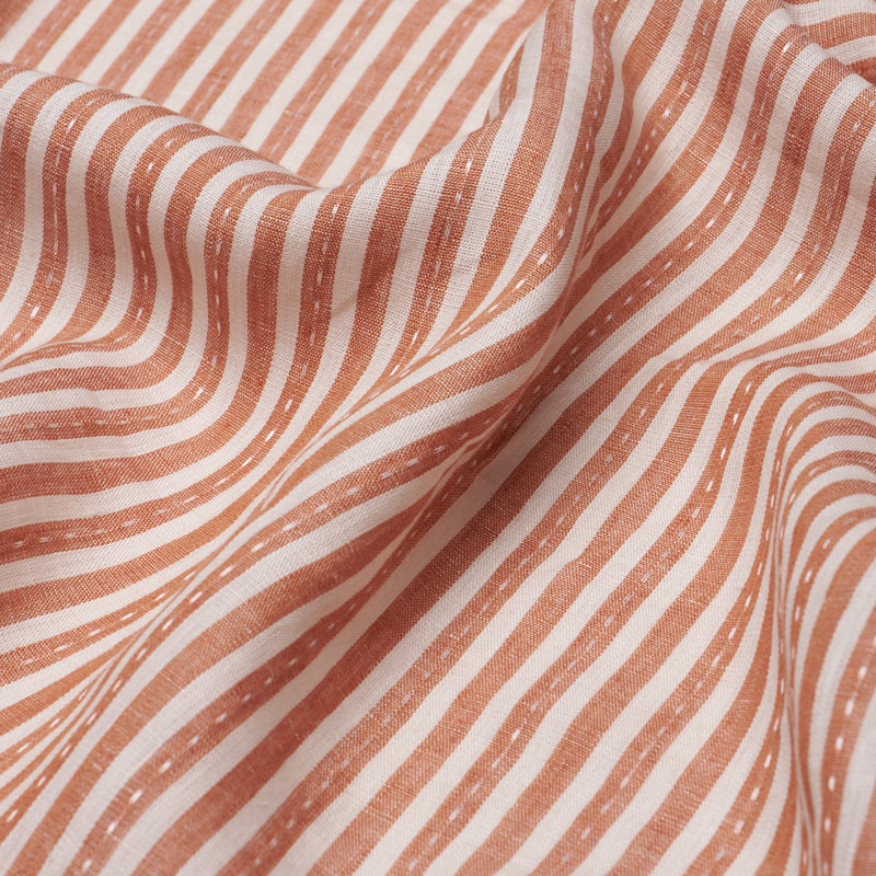 Mathis Ticking Stripe Fabric, Green