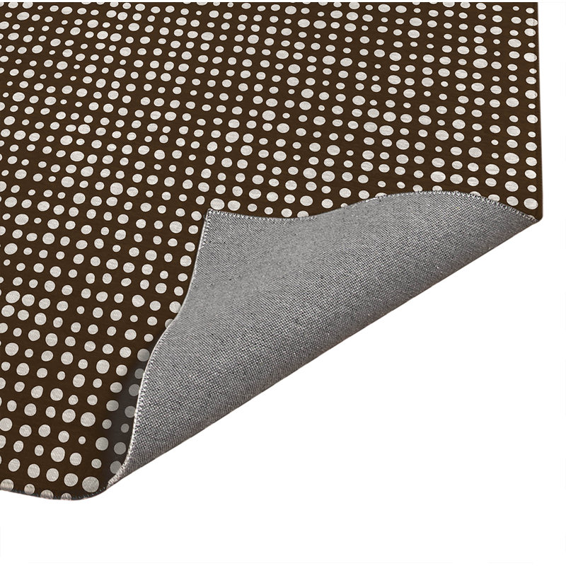 Tapis de cuisine à profil bas, Brun moka, Rectangle 5 pi x 7 pi