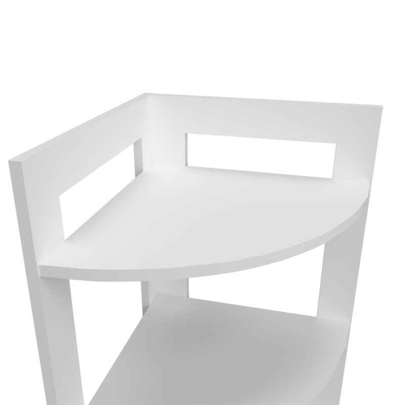 Table de coin Sharon, salon, blanc, Blanc