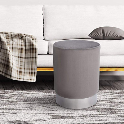 Velvet Ottoman