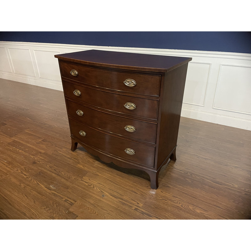 Bow Front Mahogany Chest