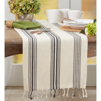 Croetter Striped 100% Cotton Table Runner