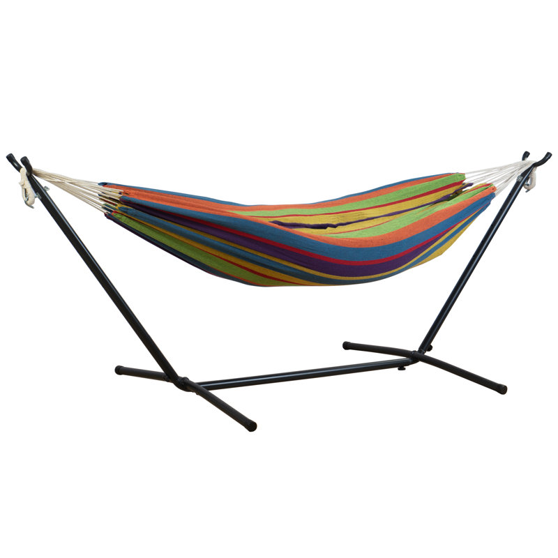 Hamac double classique avec support , Rouge