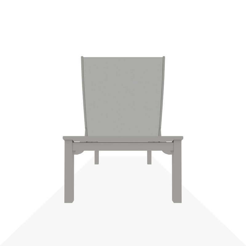 Bazza Outdoor Chaise Lounge, White 6D Sunbrella®, Snow