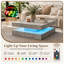 Charvez Modern Square High-Gloss LED Coffee Table with Storage-921683013-921683016