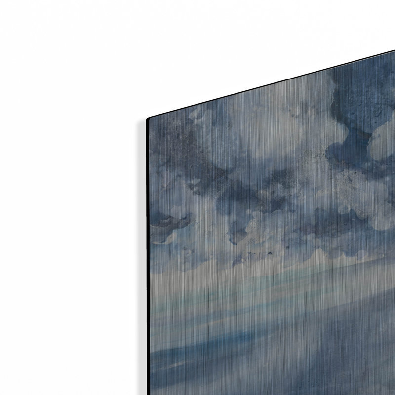 Art mural en métal «The Sea» par Albena Hristova, H 16 po x l 12 po