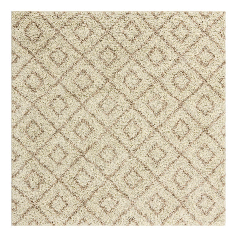 Geometric Indoor Rug, Square 7'10"