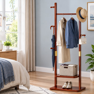 Solid Wood Freestanding 5 - Hook