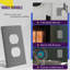 Plaques murales sans vis ENERLITES - recto verso, gris-91290703