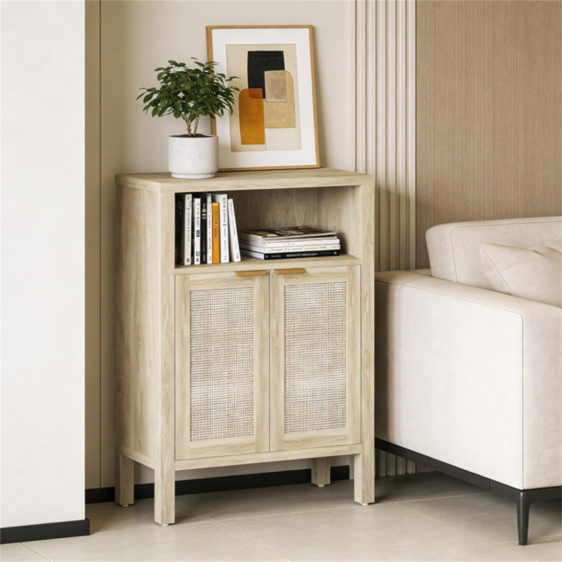 Rangement multi-pièces à tablettes réglables Nordic Style, Naturel