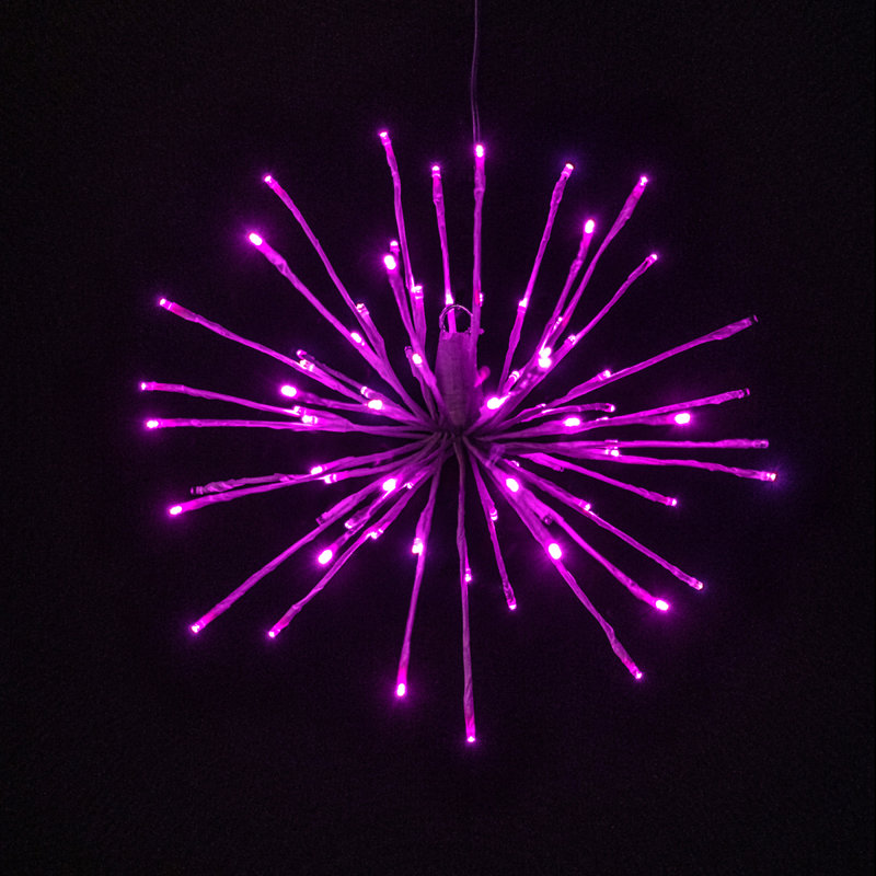 60 lanternes à DEL, Rose, 60 lumières