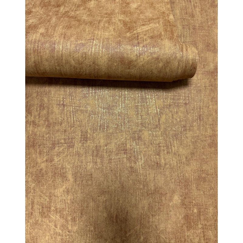 New Touch Collection Shimmery Brushmark Wallpaper Roll, Orange