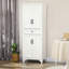 4-Door Storage Cabinet with Drawer and Adjustable Shelves