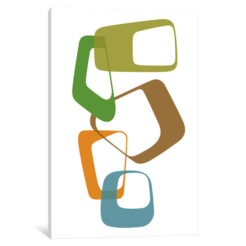 Abstract Rings I by Naxart - Wrapped Canvas Print, 66.04 cm H x 45.72 cm W x 1.91 cm D