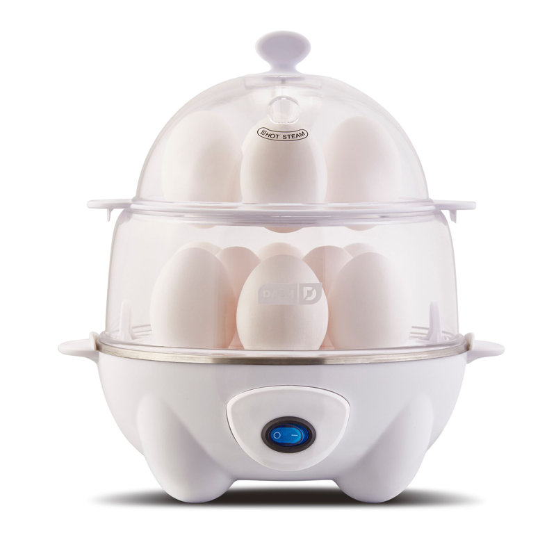 Dash Deluxe Egg Cooker, White