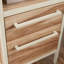 Bureau en métal avec bureau en forme de L et tiroirs