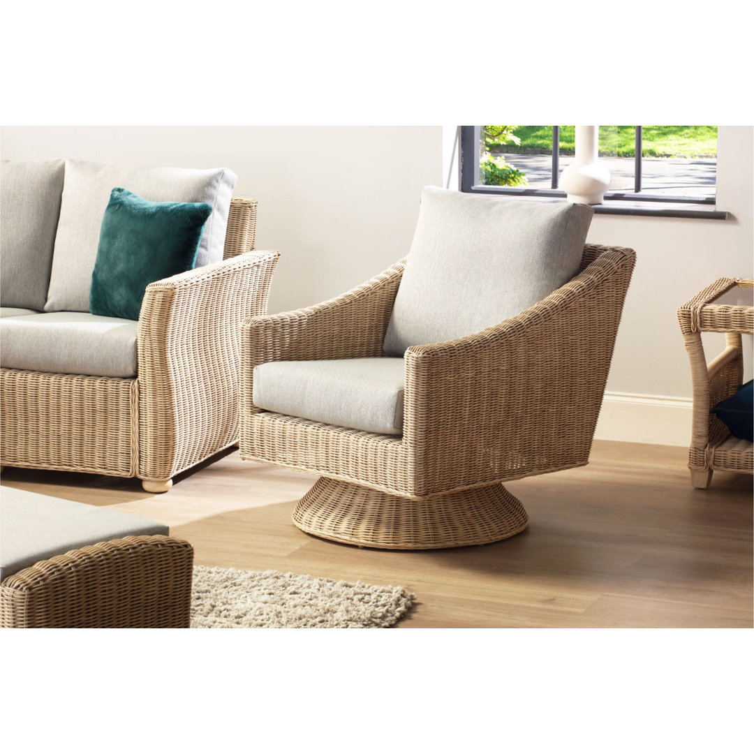 Upholstered Swivel Armchair