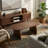 47.24" Oval Coffee Table with Walnut Veneer