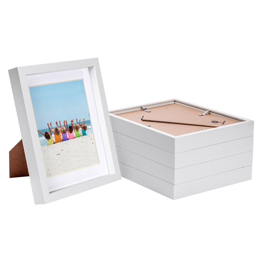 Nicola Spring - 8" x 10" White 3D Box Photo Frames