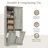 Manolica Storage Cabinet With Doors And Drawers, Tilt-Out Laundry Hamper, Multiple Storage Space, Freestanding Style, Open Shelve, Adjustable Shelf-302772528