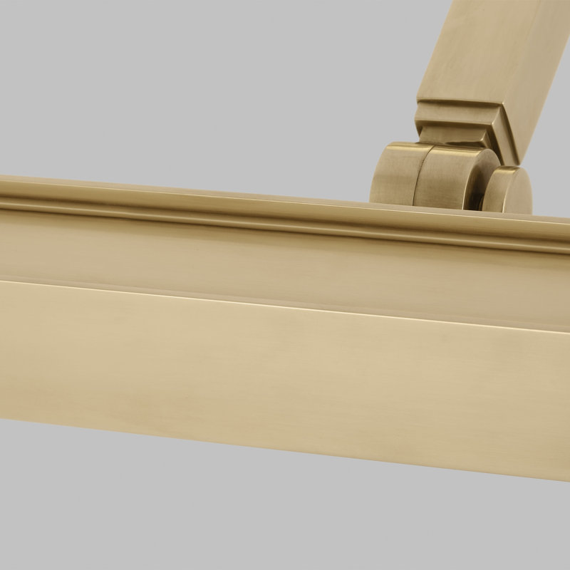 Bau Dimmable LED Wall Mounted Picture Light, Natural Brass