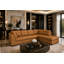 Canapé modulaire en cuir véritable de 126 po de large Rameek-35667867-135303295