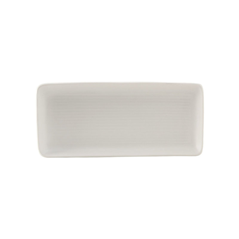 Plateau rectangulaire 6 pièces Zion, Blanc, H 1 po x l 10,75 po x P 5 po