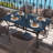 Outsunny Rectangle Outdoor Dining Table For 6 People （Only Include Table)