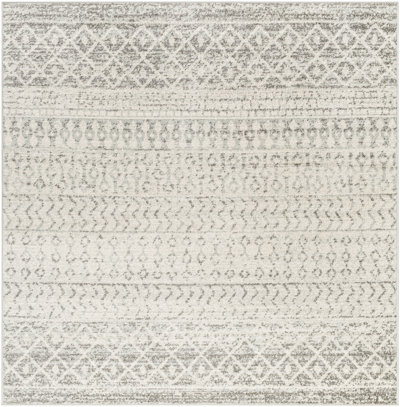 Kenmore Geometric Light Gray/Gray/White Area Rug AllModern Rug Size: Rectangle 7'10 x 10'3