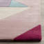 Tapis rose / orange / beige en laine touffeté à la main Harsirat-852629793