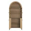 Natural Wood Grain Tech-Inspired MDF Dome Cabinet-556594907