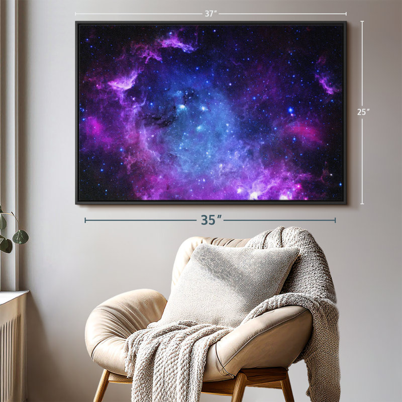 «Night Star Canvas Print», H 25 po x l 37 po