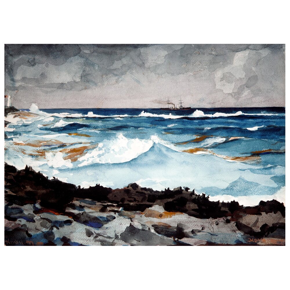 Leinwandbild Shore and Surf von Winslow Homer