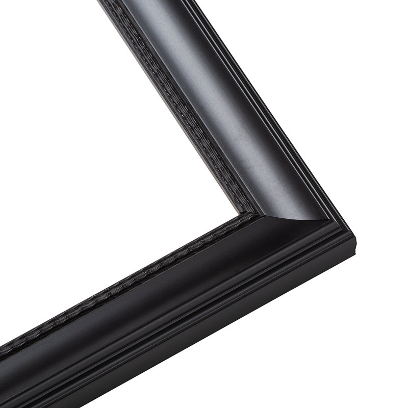 Chedo Solid Wood Picture Frame, Black, 10" W x 45" H