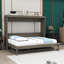 Grand lit escamotable avec coiffeuse, miroir central et 2 tiroirs-927132225