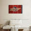 «State Map Over Tennessee Flag», reproduction sur toile-1972074919