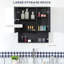 Armoire à pharmacie murale, miroir de salle de bain avec portes doubles et tablettes de rangement, noir