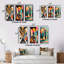 «Graphic Retro Compositions», 3 pièces sur toile-1131365422-1131365585