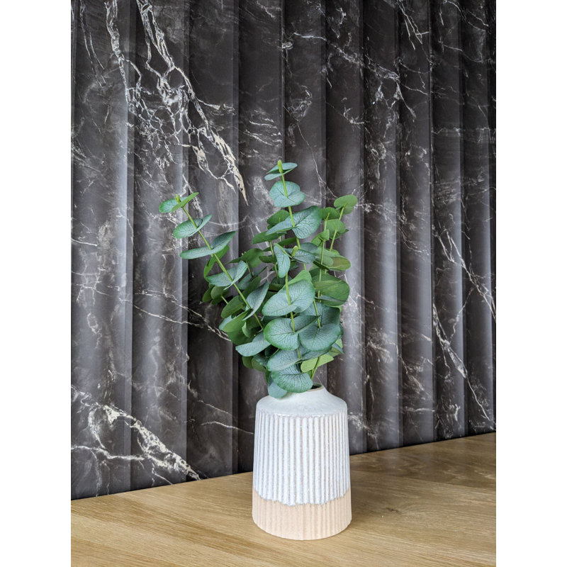 Fluted Black Marble Wall Paneling (3-pack)