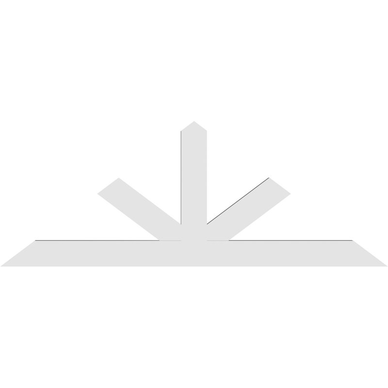 Support à pignon Saratoga, H 22,5 po x l 60 po (pas: 9/12), P 2 po x F 4 po, Signature uréthane
