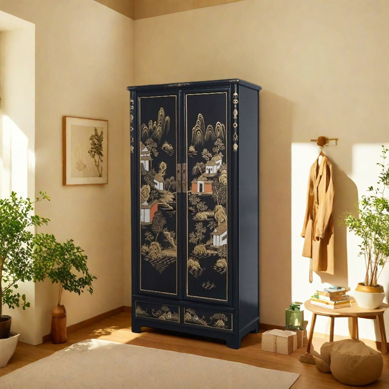 Garde-robe classique peinte
