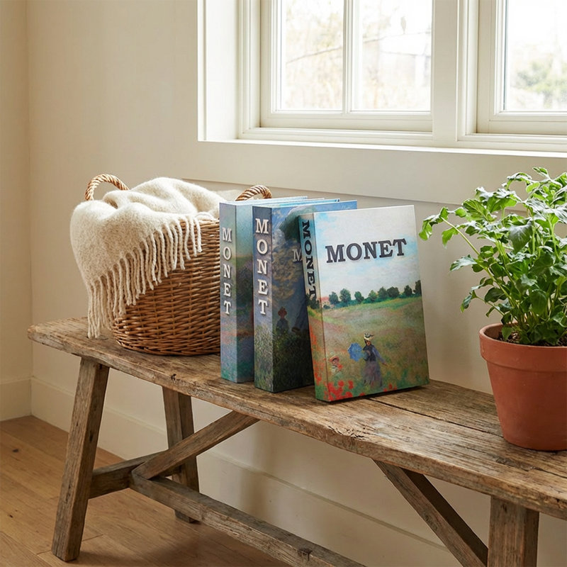 Ensemble de 3 faux livres Classic Art