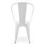 Chaise d'appoint empilable en métal 17 po H-612316186
