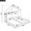 Lits plateforme Wood House, deux lits partagés