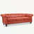 Orange Faux Leather