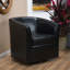 Fauteuil club pivotant - forme de tonneau-1218692623