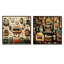 Nostalgic Jukebox Tunes IV - Jukeboxes, ensemble de 2 impressions sur toile-102580908-102580913